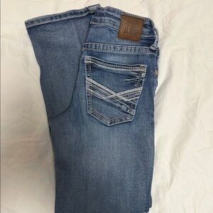 BKE Blue Jeans with Fading and Contrast Stitching